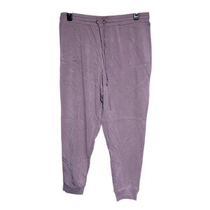Jane + Delancey Womens Lavender Jogger Sweatpants Size XL Pockets Drawstring